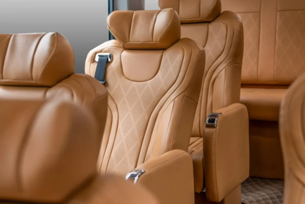 Urbania luxury seats upgrade for comfort