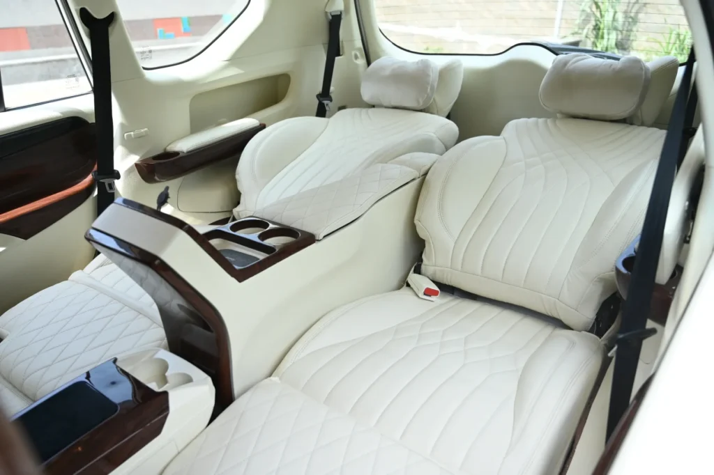 Urbania modification with luxury interior, seat upgrade, and fully modified caravan layout